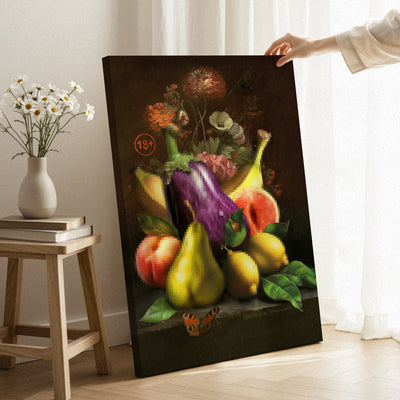 Naughty Fruits Canvas
