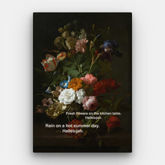 Lienzo Flores Aleluya — Lienzo Vertical #01