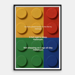 Lego Alléluia — Tirage d’art vertical #01