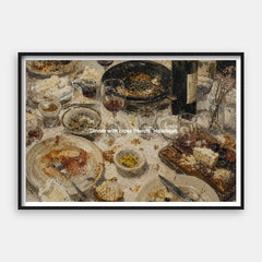 Middag med venner Halleluja — Kunsttrykk horisontalt #01
