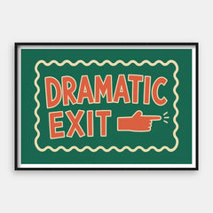 Ieșire dramatică — Art Print Orizontal #01