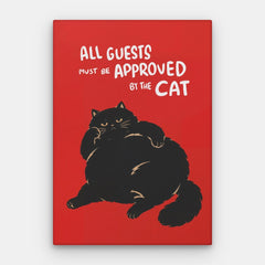 Approved By Cat Canvas — Canvas Vertical #01
