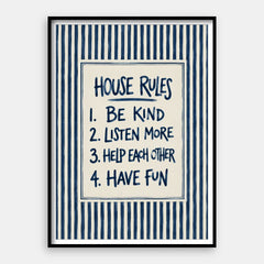 House Rules — Art Print Vertical #01
