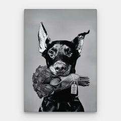 Leinwand „Make Love Not War“ – Leinwand vertikal #01