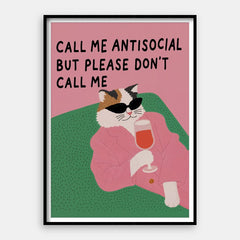 Antisosial — Kunsttrykk vertikal #01