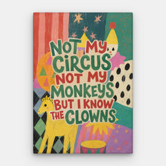 Niet mijn circuscanvas — Canvas verticaal #01