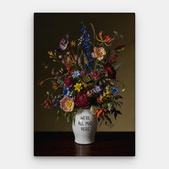 Vi är alla galna här Canvas — Canvas Vertical #01