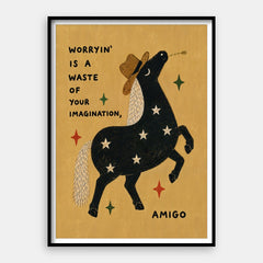 Deja de preocuparte Amigo — Impresión artística vertical n.° 01