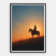Sunset Rider — Kunsttryk Lodret #01