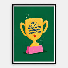 Les plus susceptibles de rire — Art Print Vertical #01