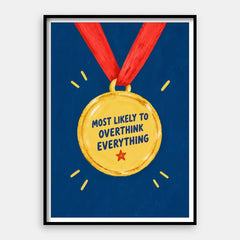 Les plus susceptibles de trop réfléchir — Art Print Vertical #01
