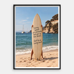 Sé una tabla de surf — Impresión artística vertical n.° 01
