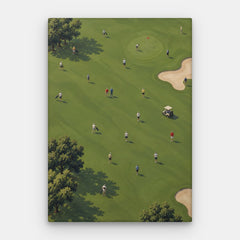 Pânză Green Fairway Dreams — Canvas Vertical #01
