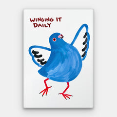 Płótno Winging It Daily — Płótno pionowe #01