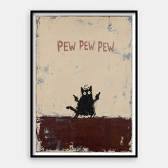 Pew Pew Pew — Impressão artística vertical #01