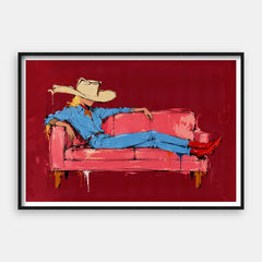 Western Glam — Konsttryck horisontellt #01