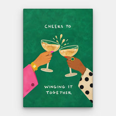 Winging It Together Canvas — Canvas pystysuora #01