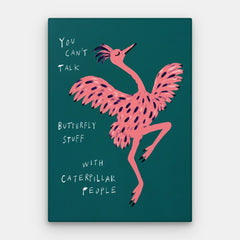 Butterfly Stuff Canvas — Canvas Verticaal #01