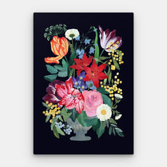Suuri kukkakimppukangas — Canvas pystysuora #01
